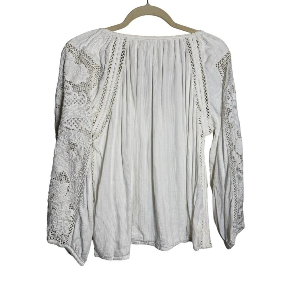 Ulla Johnson Mika Blouse Blanc White Women’s Size 4 - Picture 11 of 12